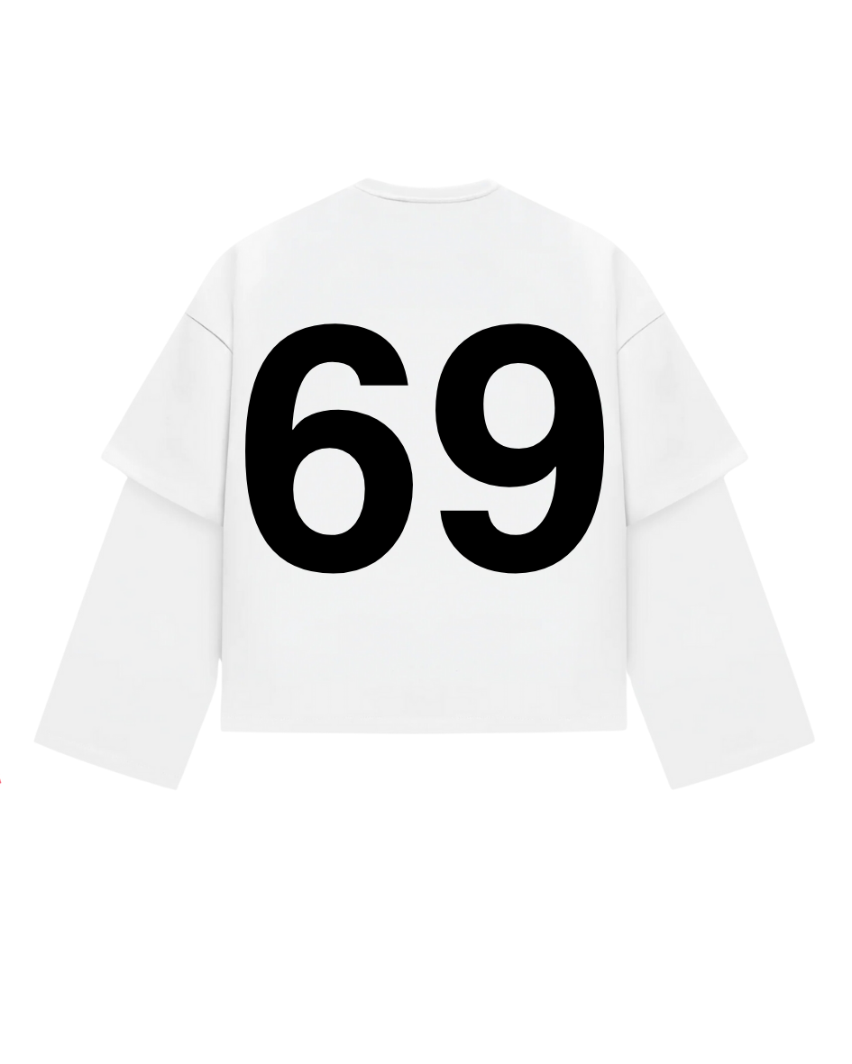 Dirty Pleasure Company Longsleeve White - Black