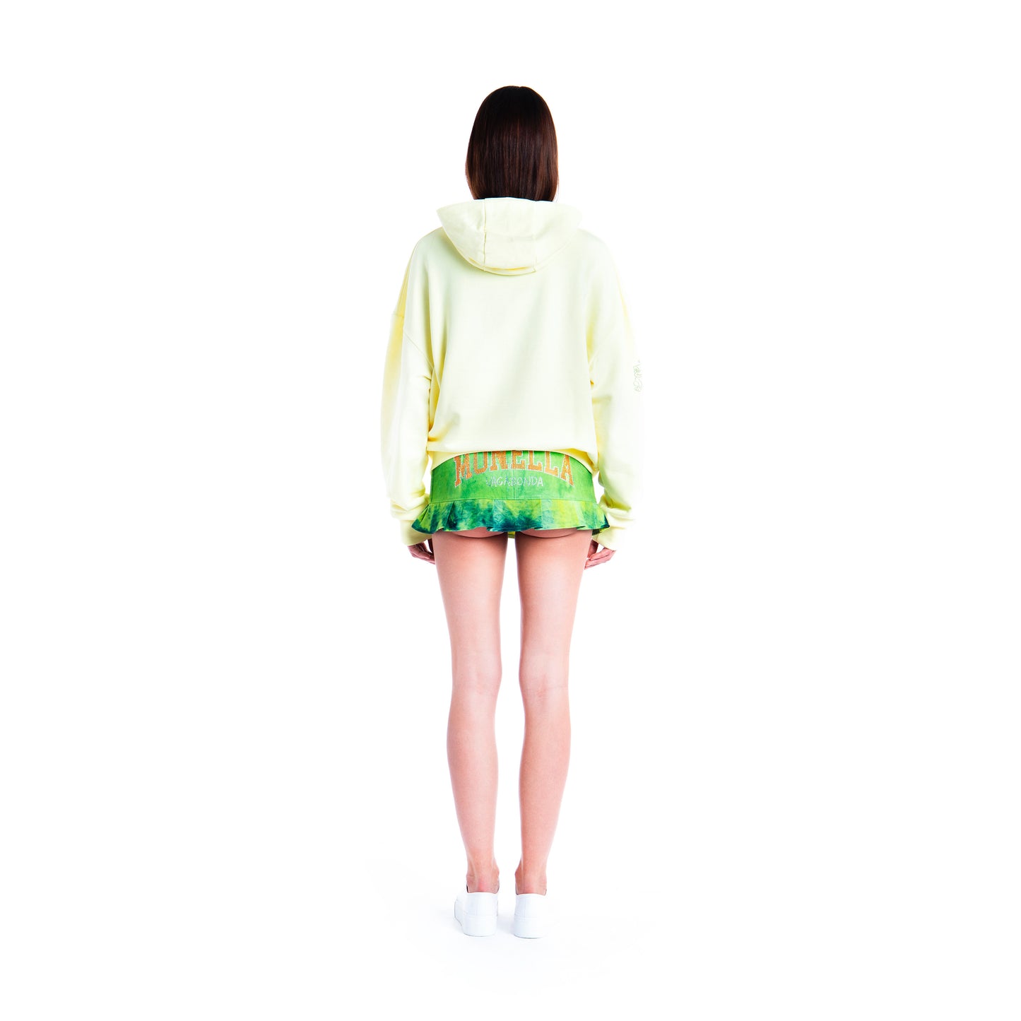 Crystal boxy hoodie - Giallo