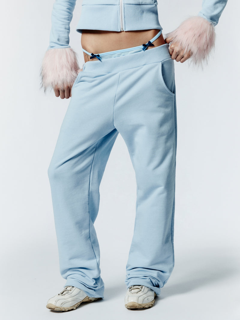 HOT WINTER SWEATPANTS - BABY BLU