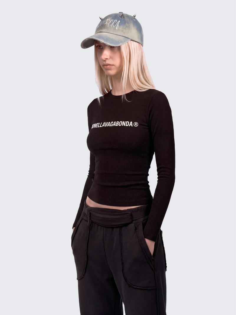 Monella Snatched Long-Sleeve Black