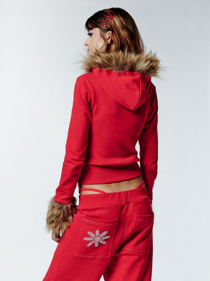 HOT WINTER HOODIE - RED