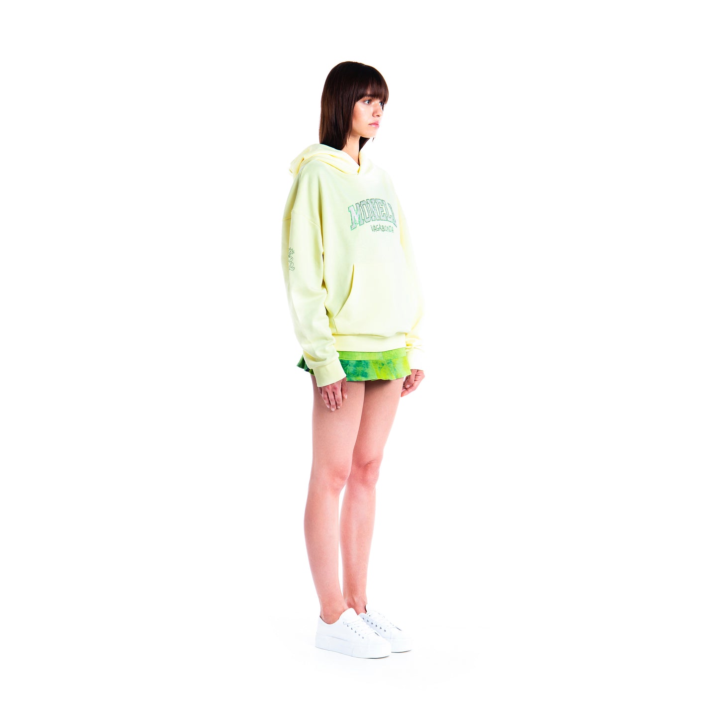 Crystal boxy hoodie - Giallo