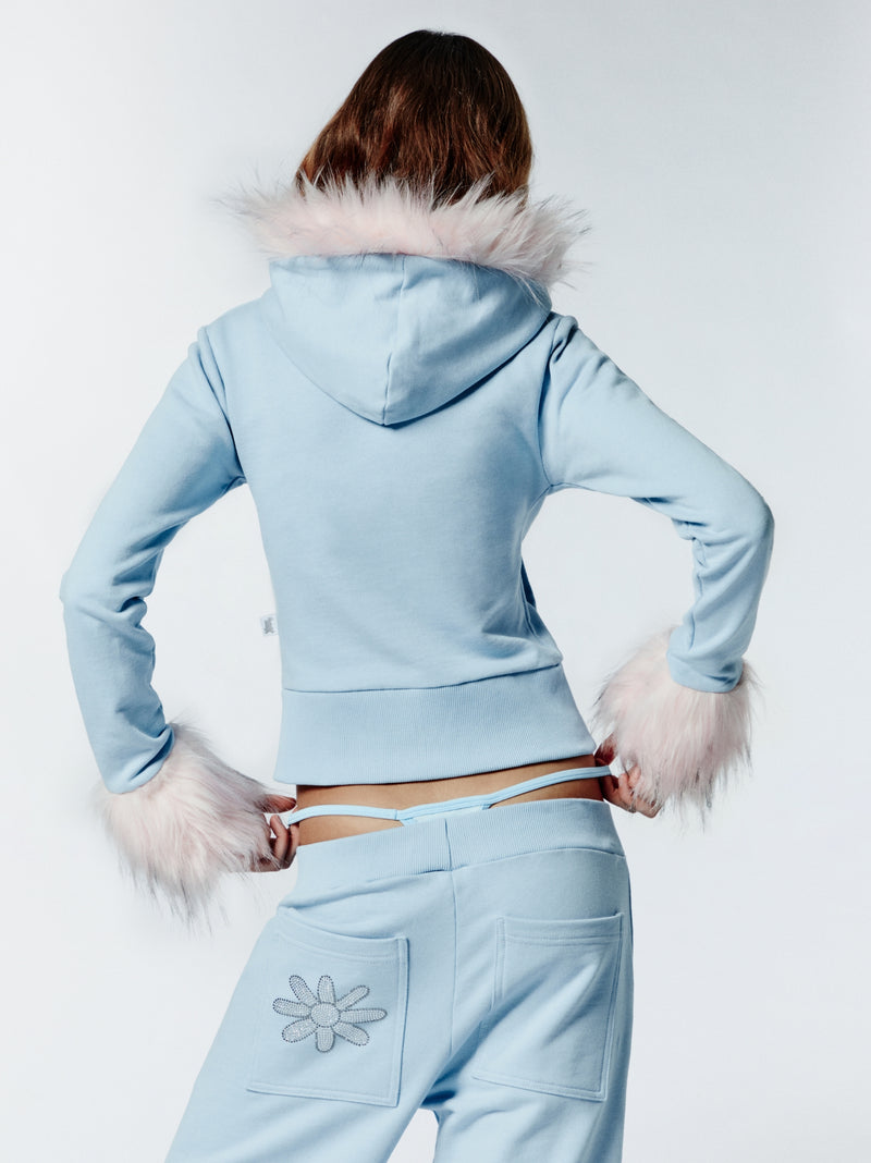 HOT WINTER SWEATPANTS - BABY BLU