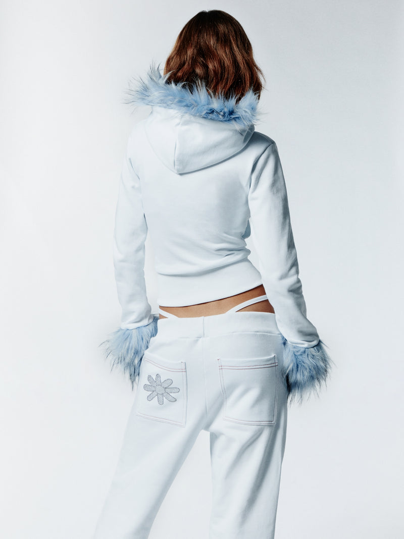 HOT WINTER SWEATPANTS - WHITE