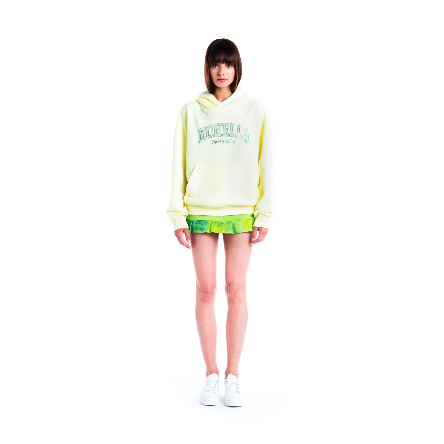 Crystal boxy hoodie - Giallo