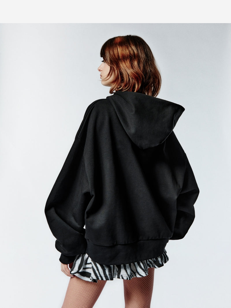 S3XY HOODIE ZEBRA BLACK