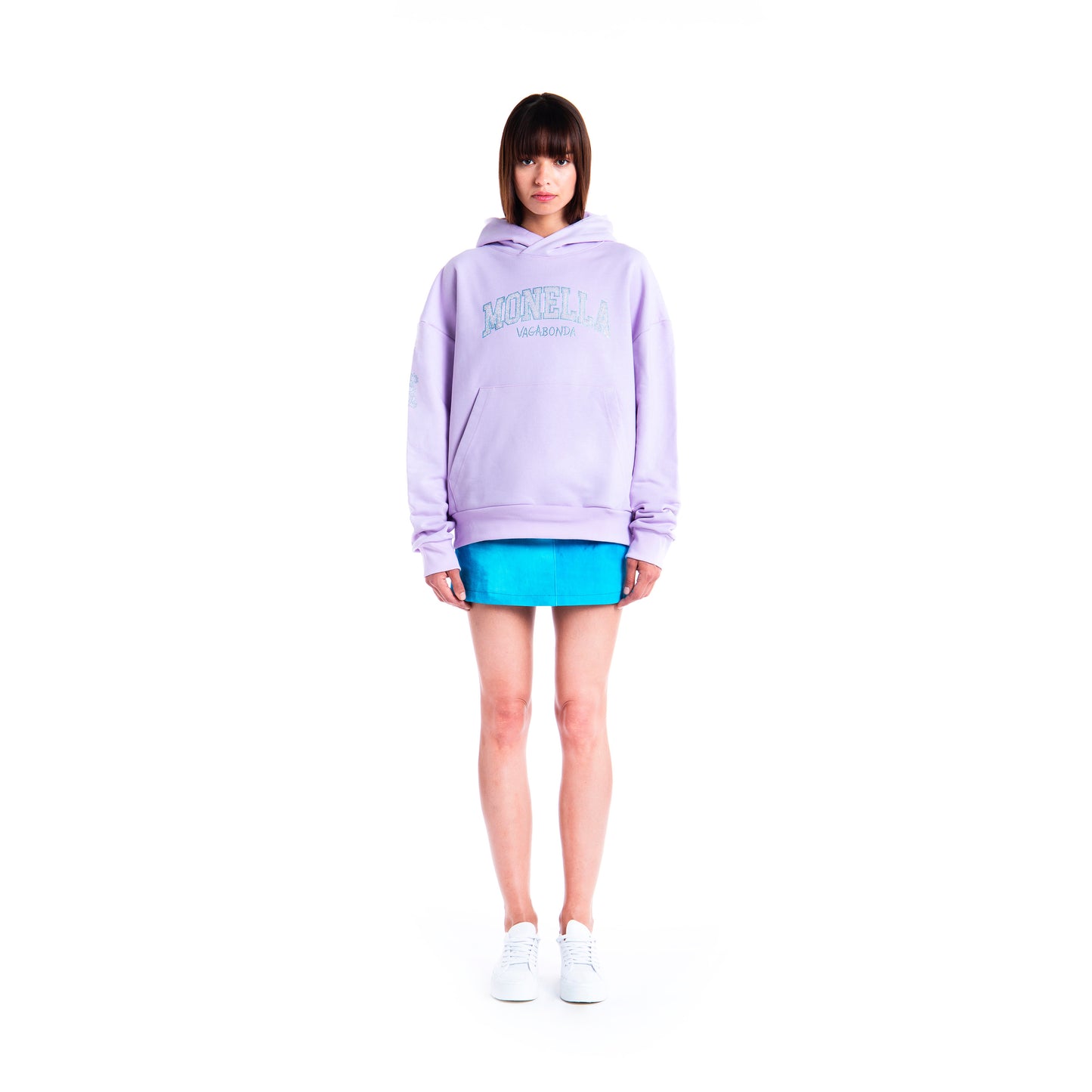 Crystal boxy hoodie - Lilla