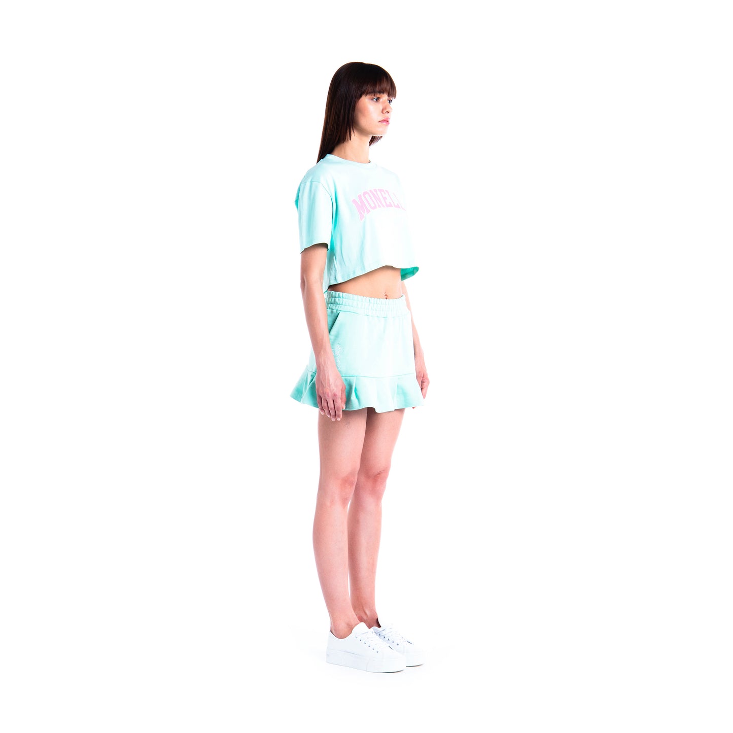 Monella Mini Rouge Skirt - Verde Acqua