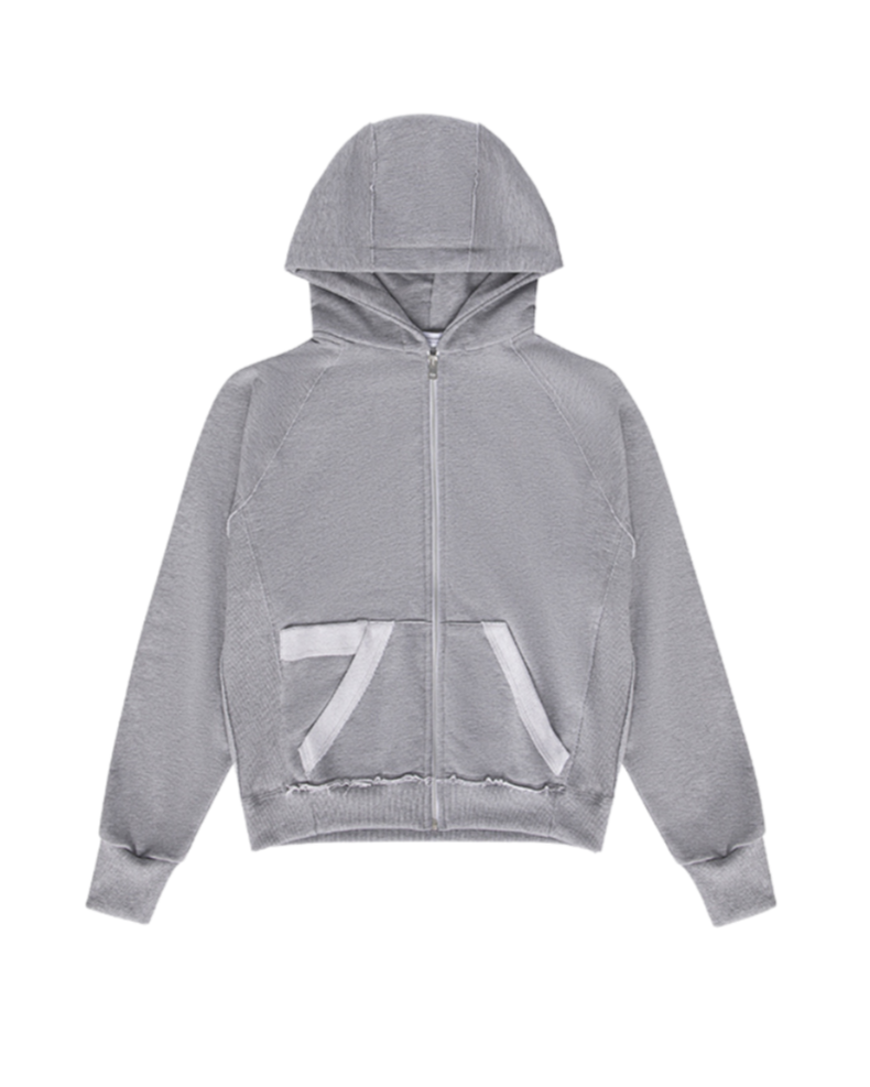 Off-Duty Zip Hoodie Grey