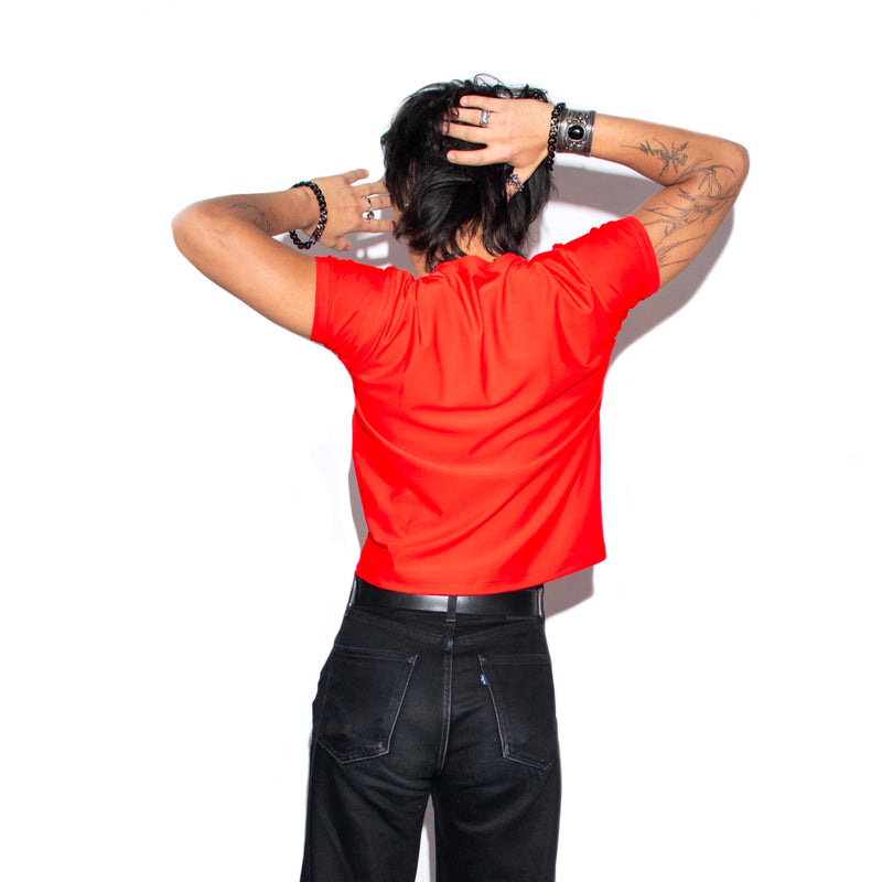 Perfect Crop T-Shirt - Rosso