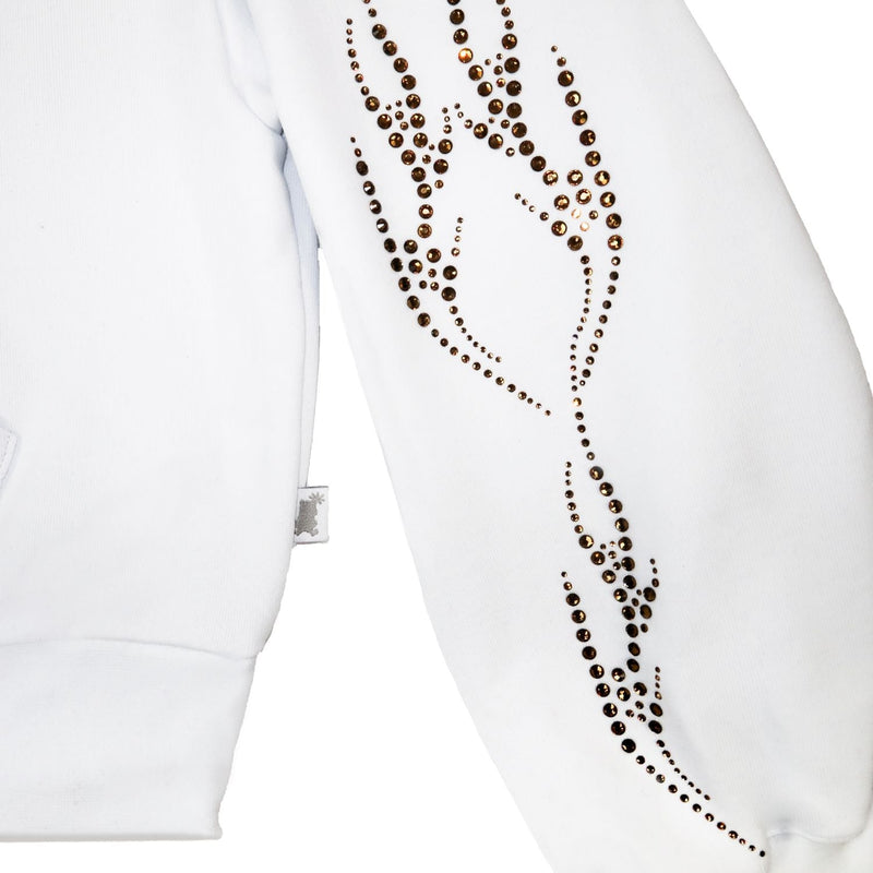 Racing Zip Hoodie - Bianco