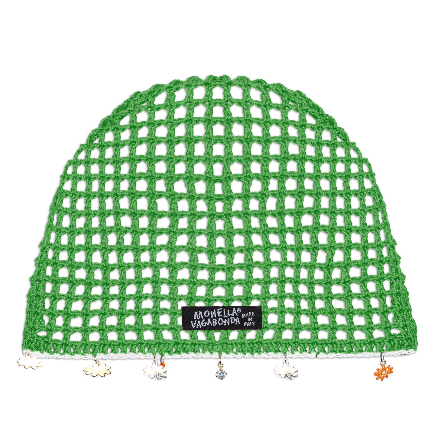 Crochet Charm Beanie - Verde