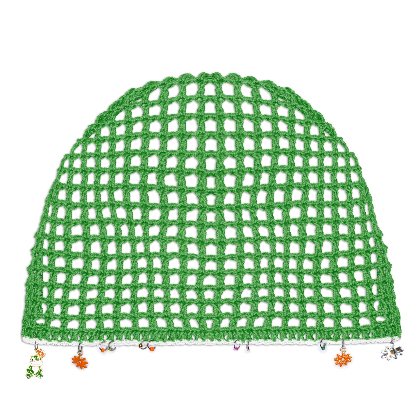 Crochet Charm Beanie - Verde