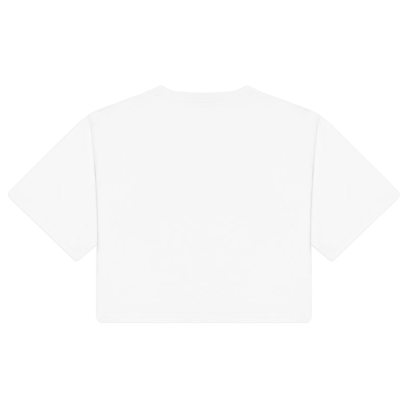 Monella Crystal Crop t-shirt - Bianco