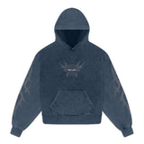 Flame Hoodie - Washed Blue