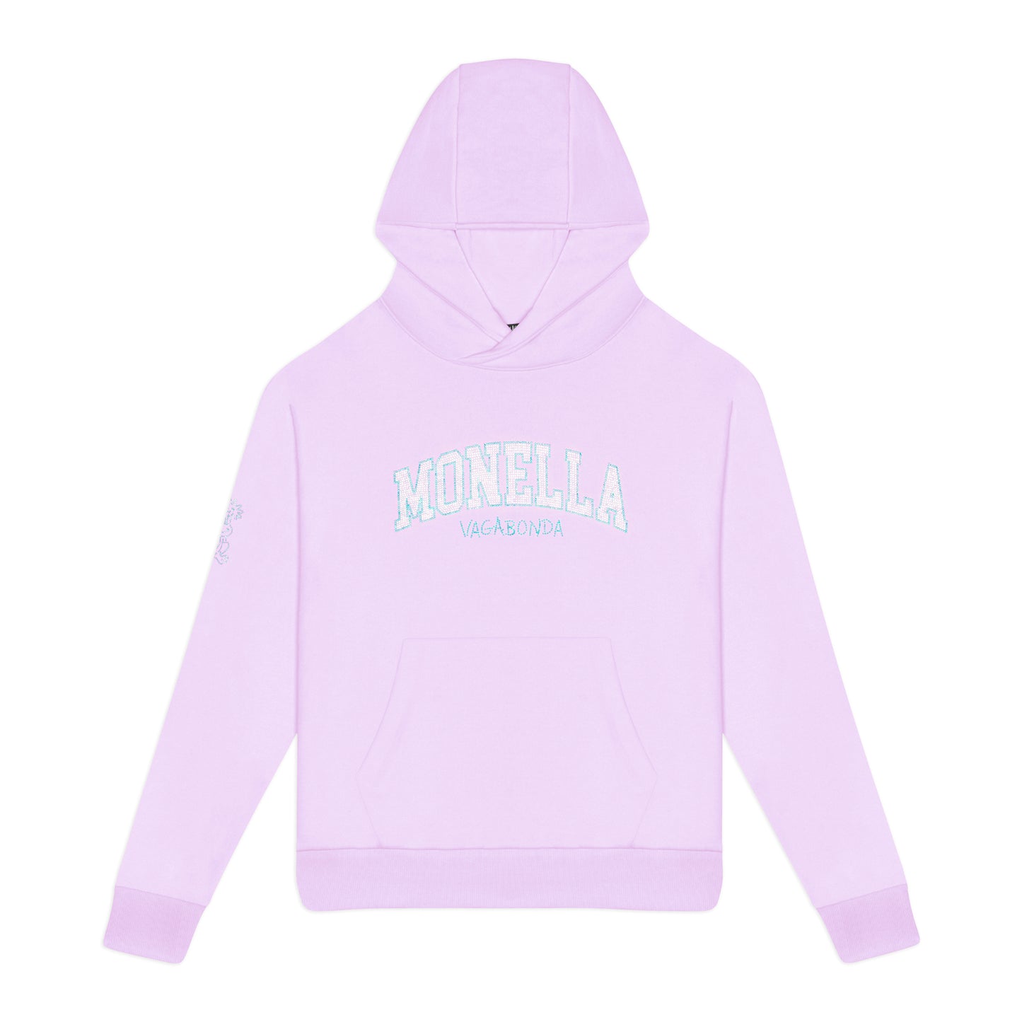 Crystal boxy hoodie - Lilla