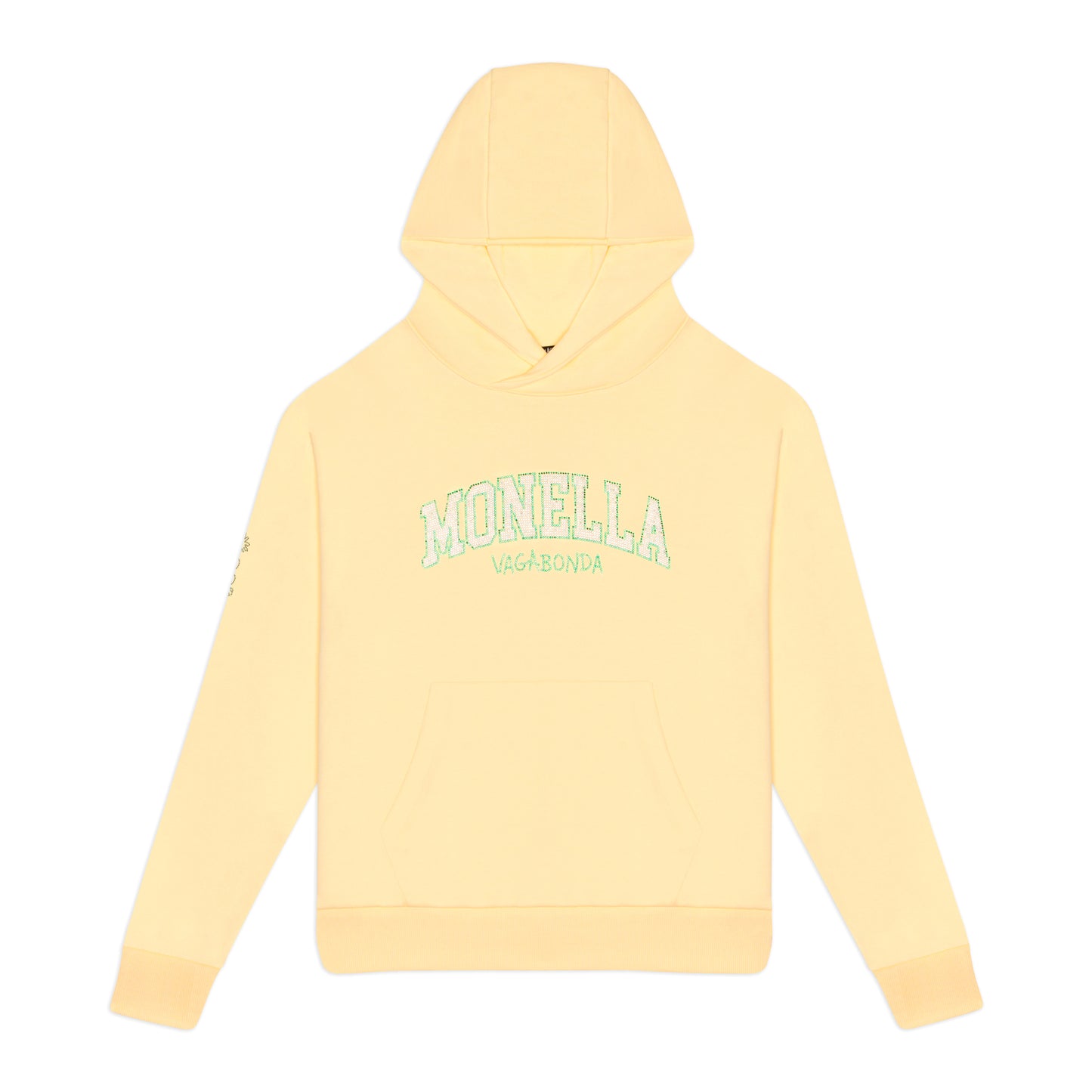 Crystal boxy hoodie - Giallo