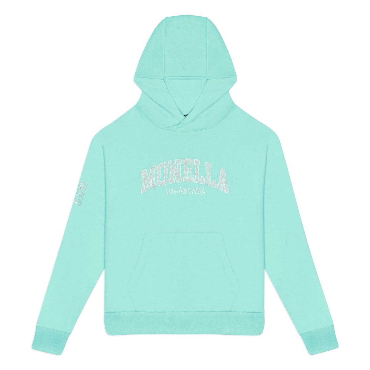 Crystal boxy hoodie - Verde Acqua