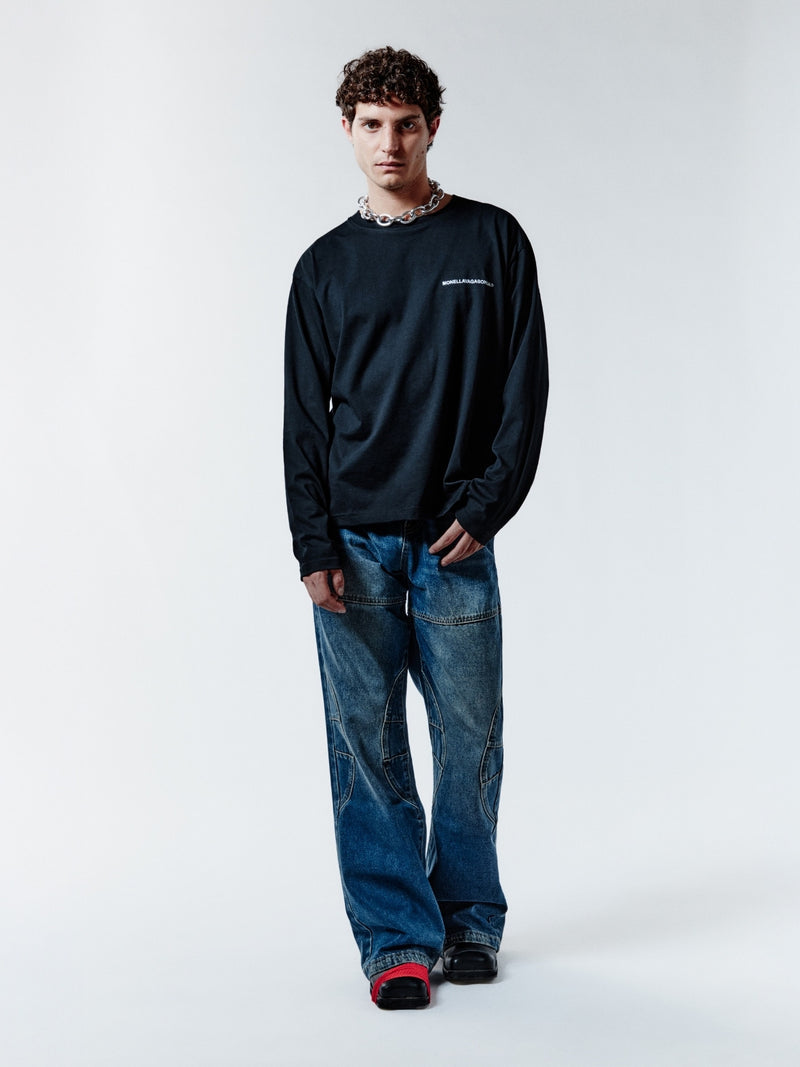 EMOTIONALLY UNAVAILABLE LONGSLEEVE - BLACK