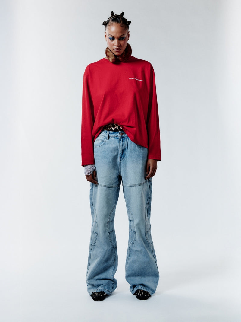 EMOTIONALLY UNAVAILABLE LONGSLEEVE - RED