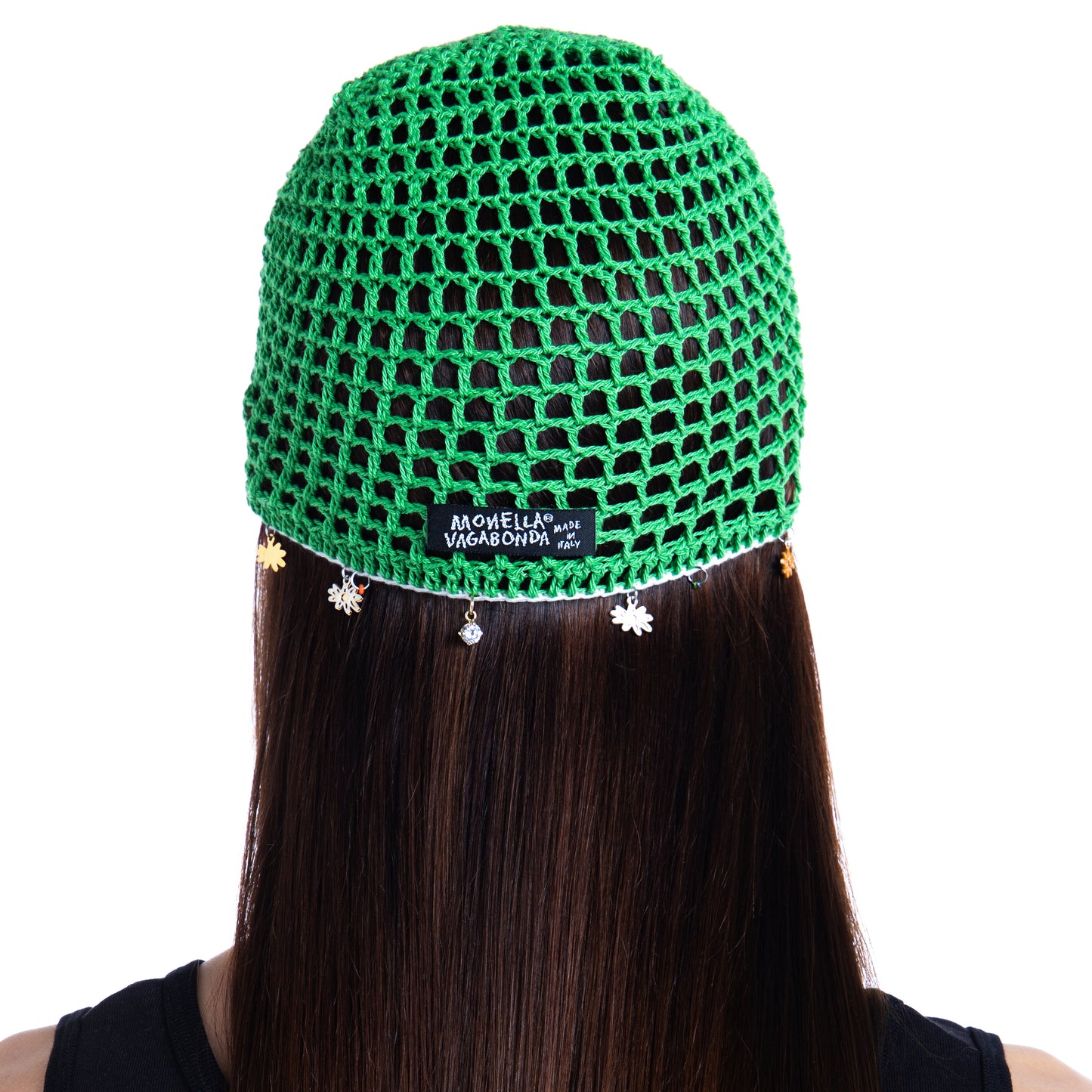 Crochet Charm Beanie - Verde