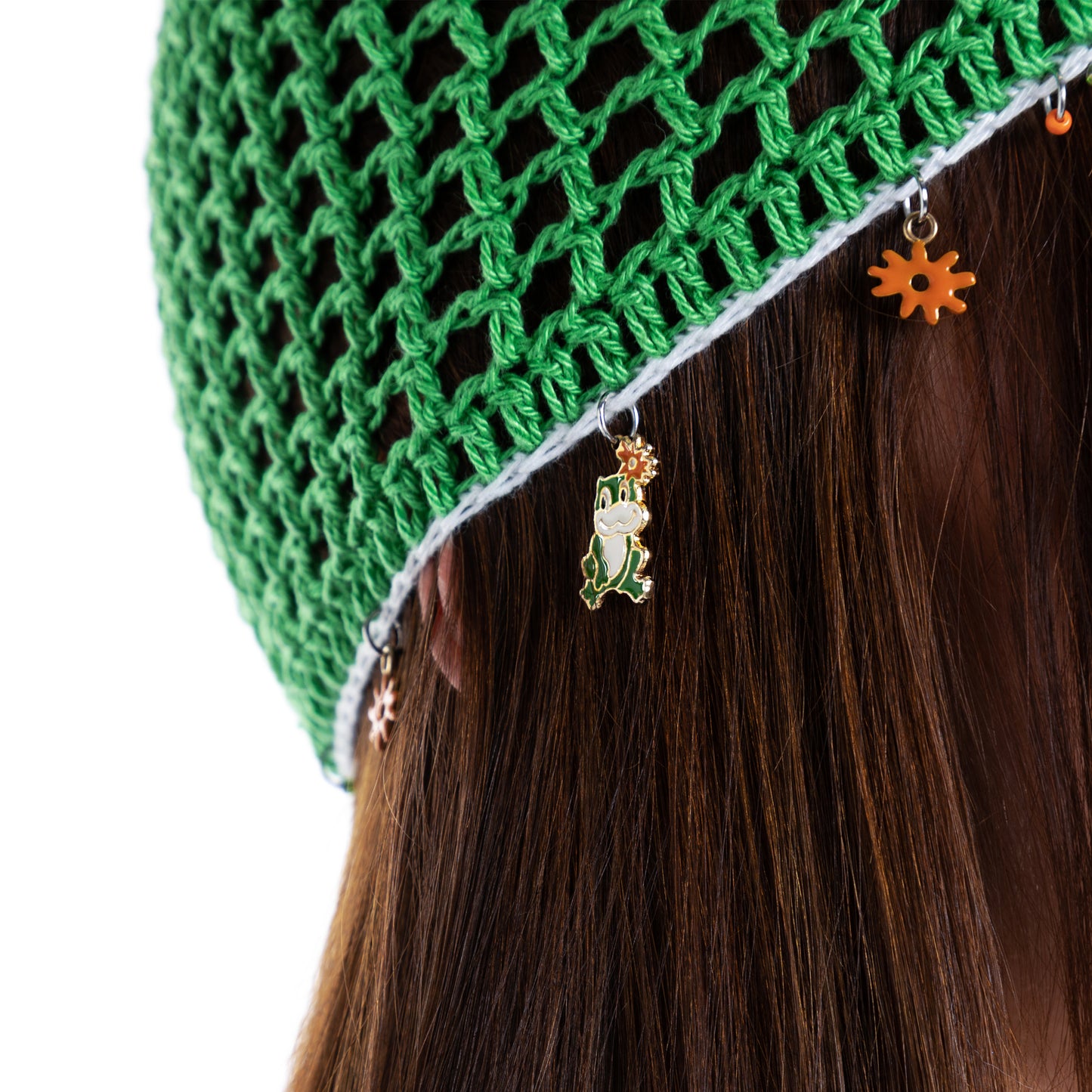 Crochet Charm Beanie - Verde