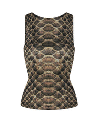 VIPERA TANK TOP BROWN
