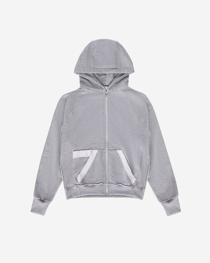 Off-Duty Zip Hoodie Grey