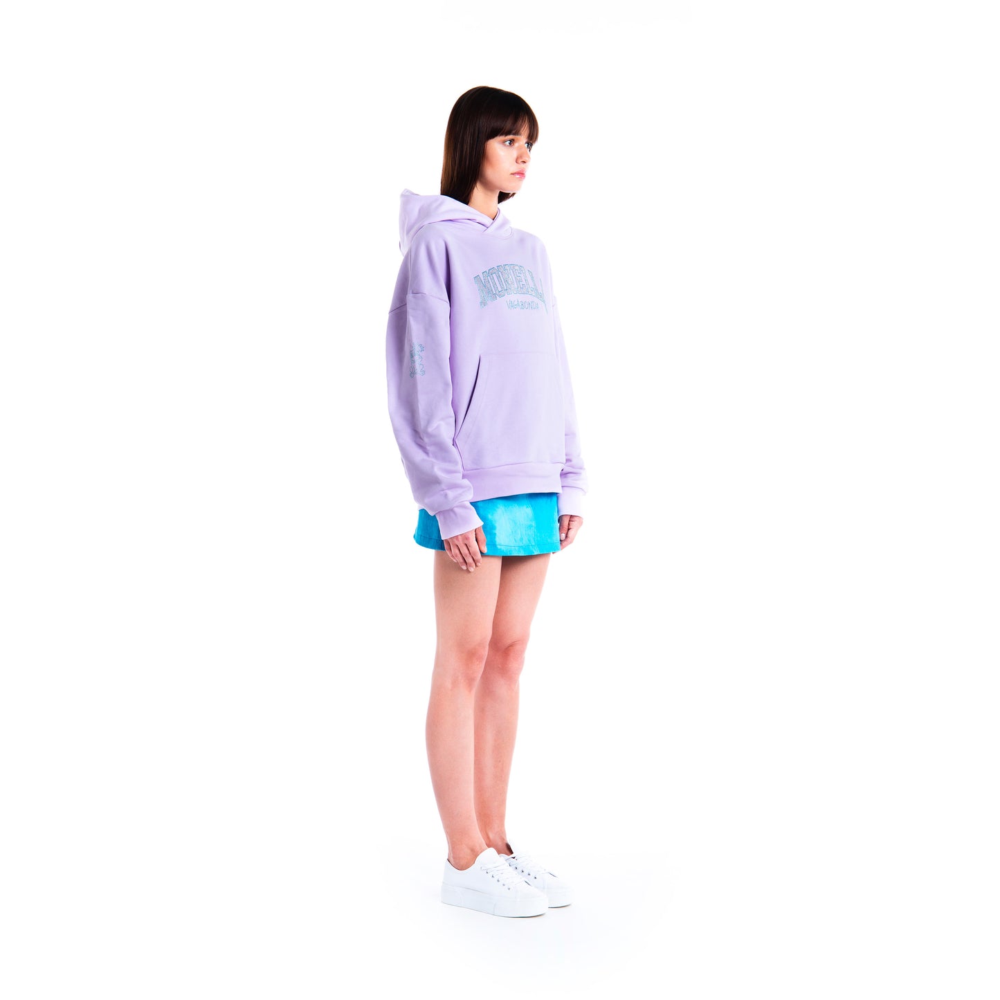 Crystal boxy hoodie - Lilla