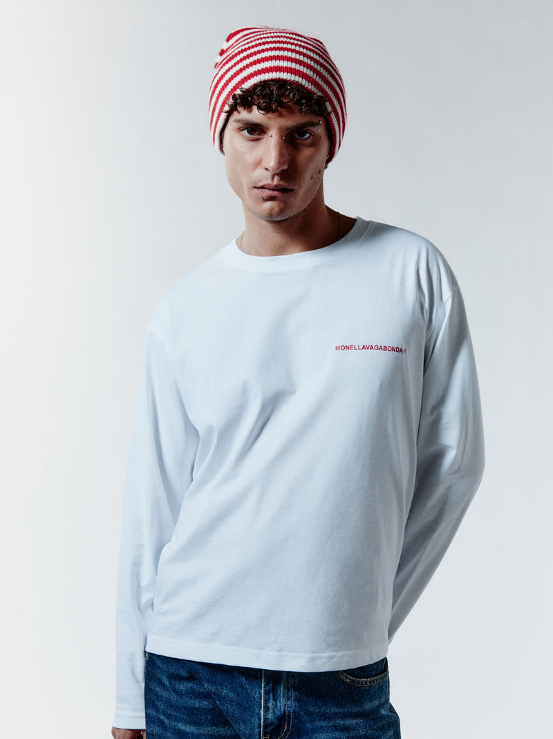 EMOTIONALLY UNAVAILABLE LONGSLEEVE - WHITE