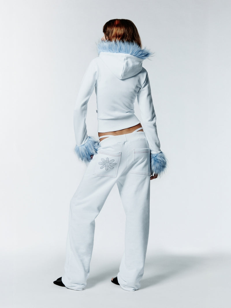 HOT WINTER SWEATPANTS - WHITE