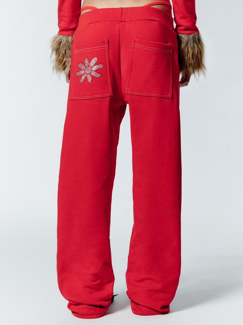 HOT WINTER SWEATPANTS - RED