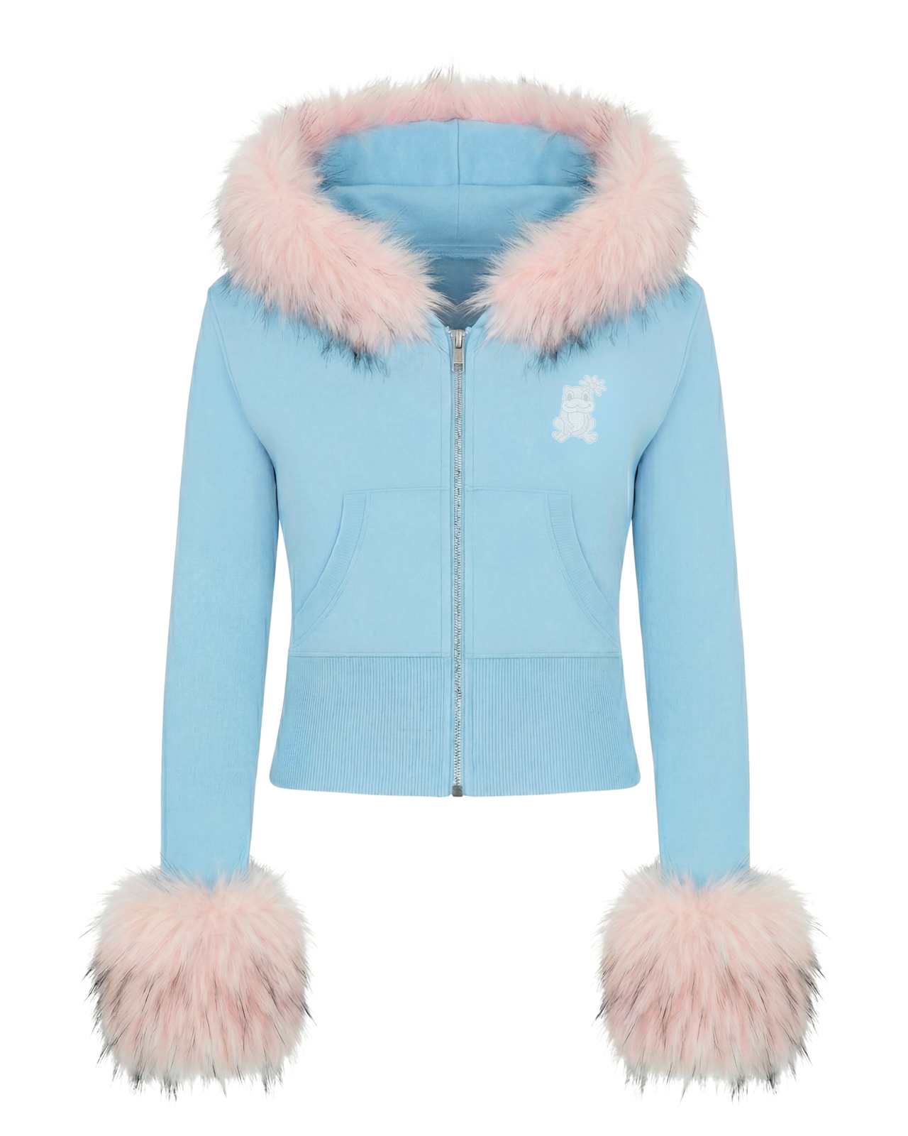 HOT WINTER HOODIE - BABY BLU