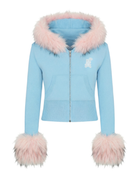 HOT WINTER HOODIE - BABY BLU