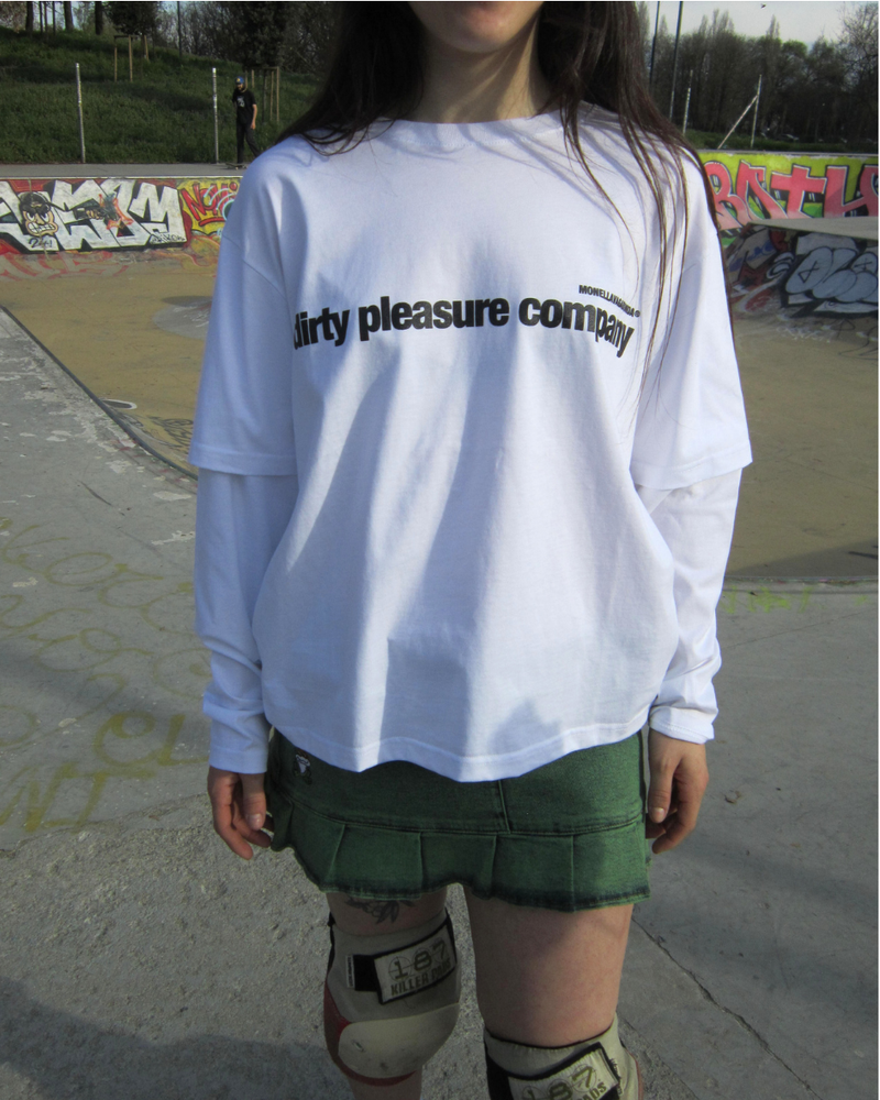 Dirty Pleasure Company Longsleeve White - Black