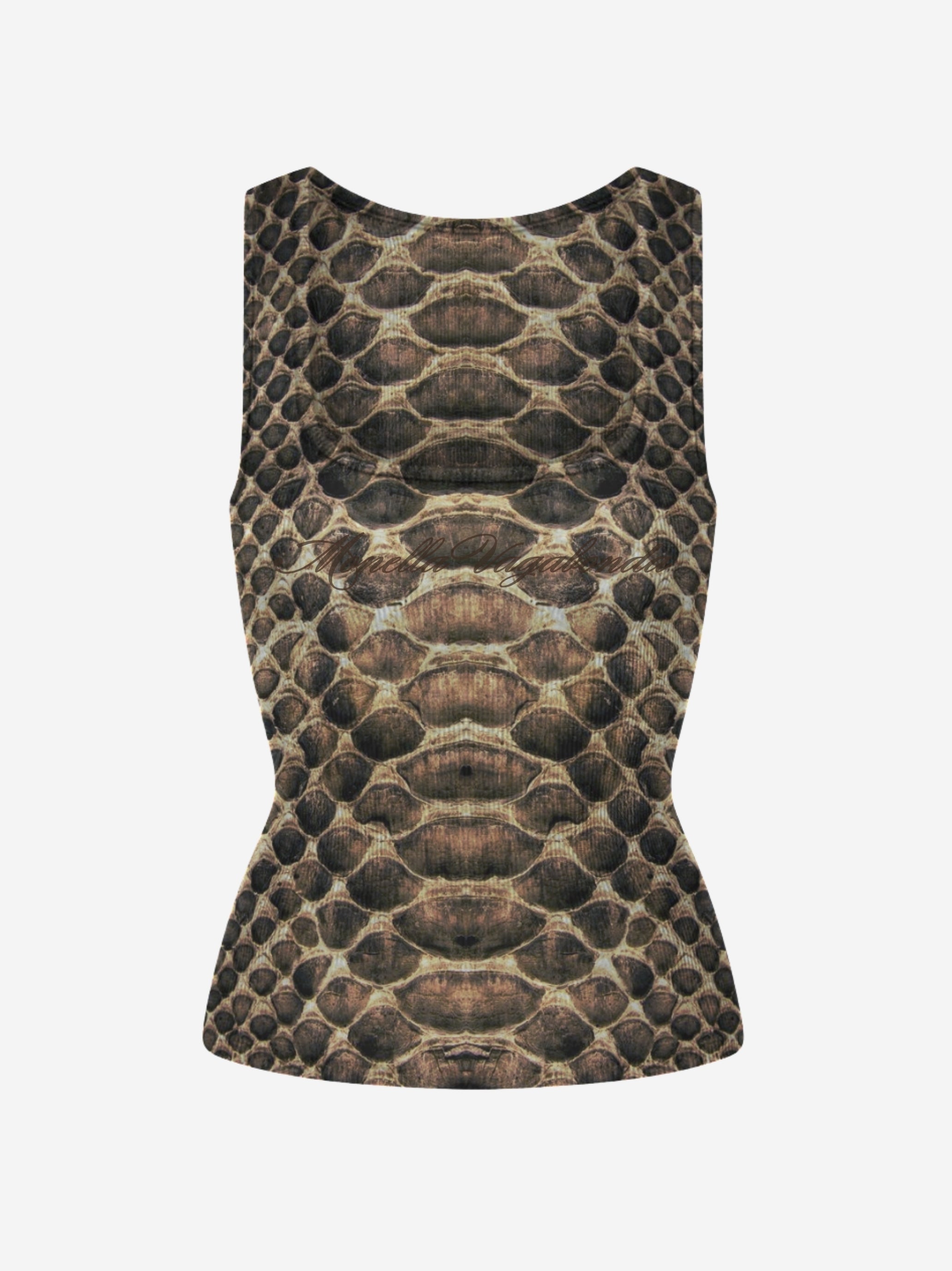 VIPERA TANK TOP BROWN