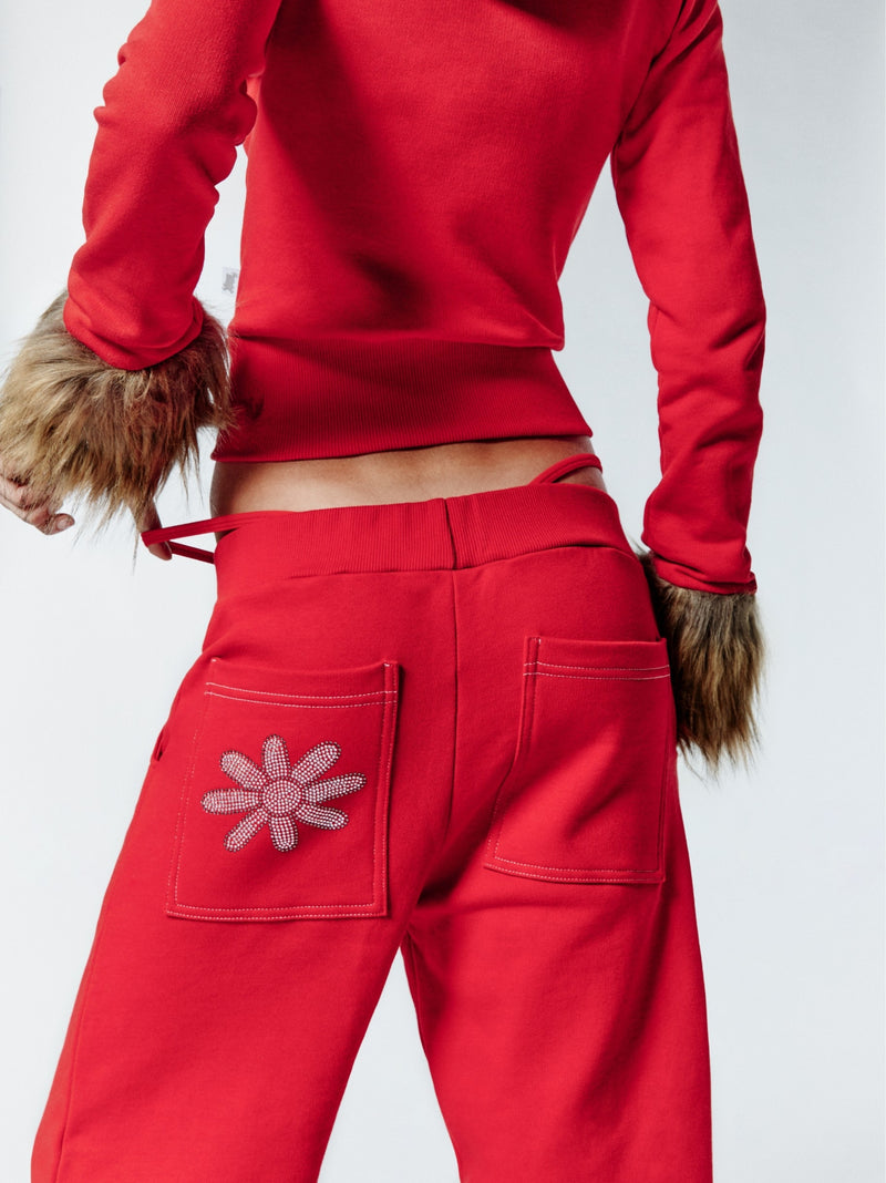 HOT WINTER SWEATPANTS - RED