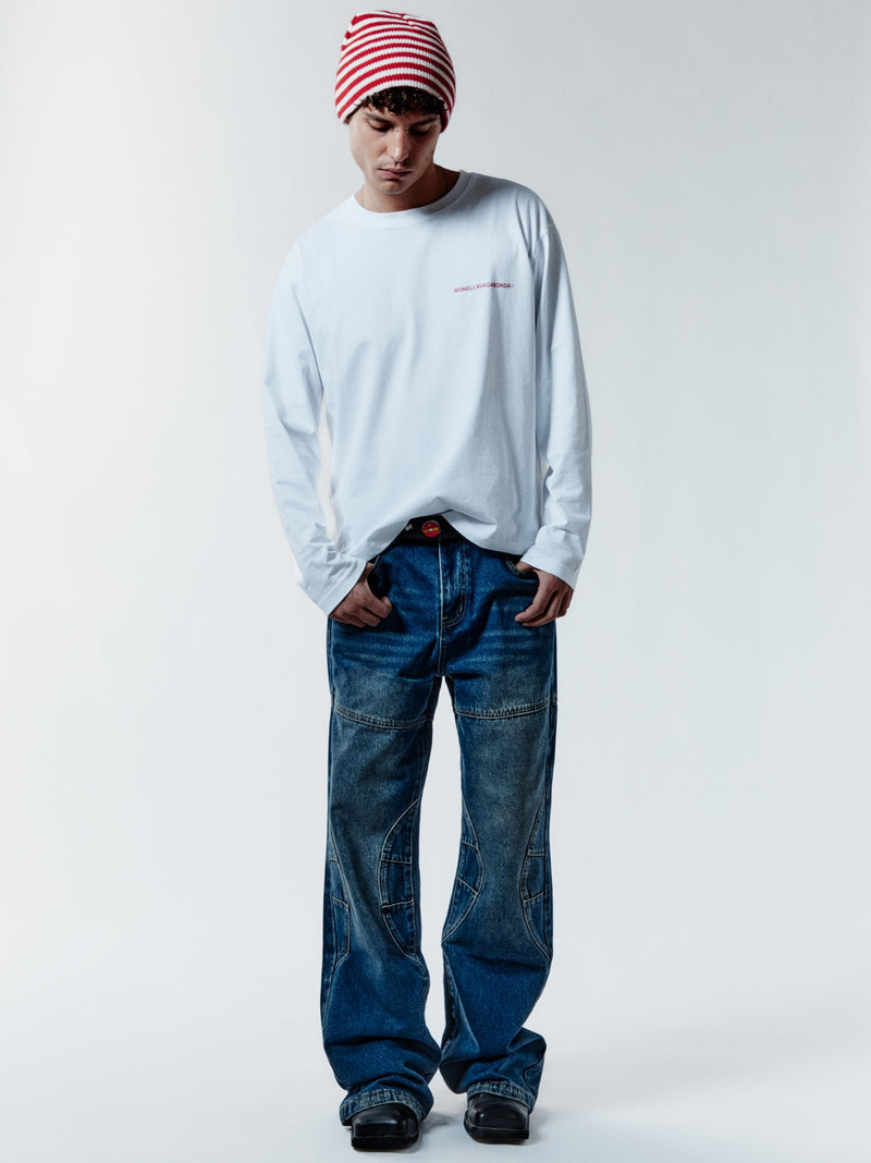 EMOTIONALLY UNAVAILABLE LONGSLEEVE - WHITE