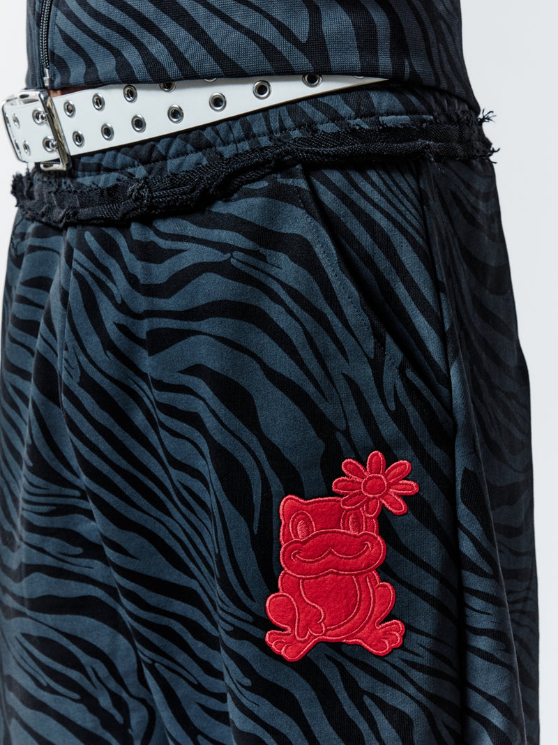 ZEBRA BITE SWEATPANTS - BLACK