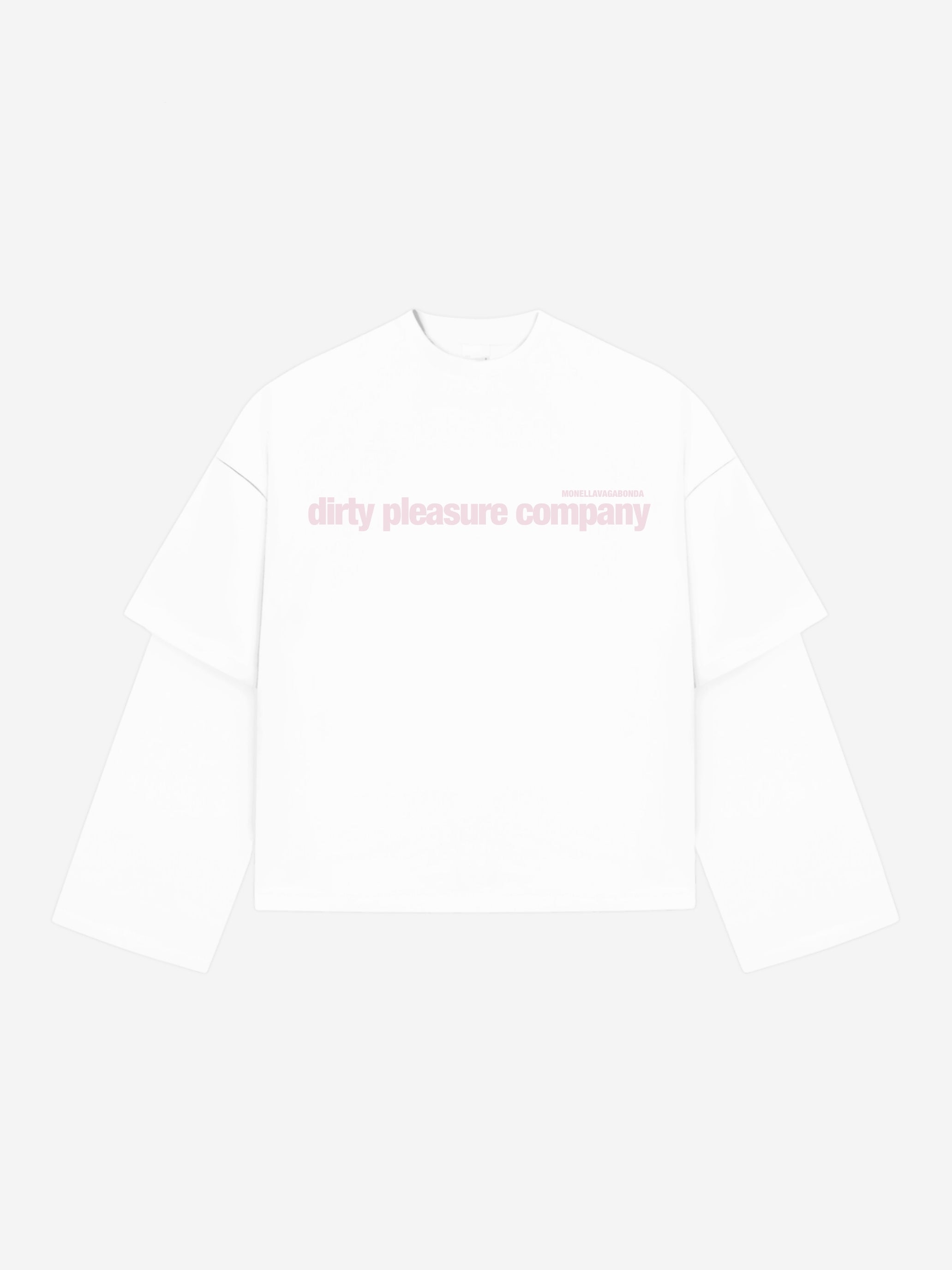 Dirty Pleasure Company Longsleeve White - Pink