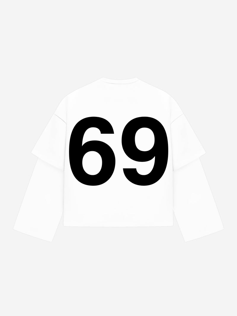 Dirty Pleasure Company Longsleeve White - Black