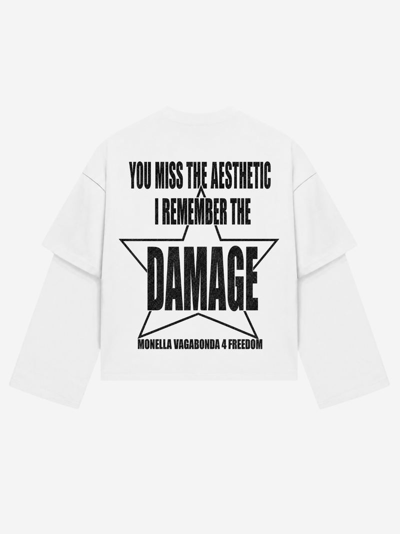 2000S DAMAGE DOUBLE LONGSLEEVE