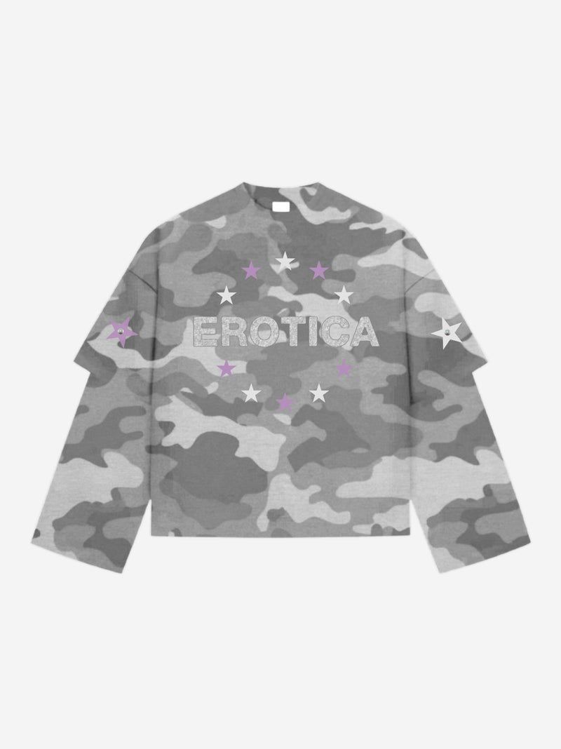 Erotica double longsleeve - white camo