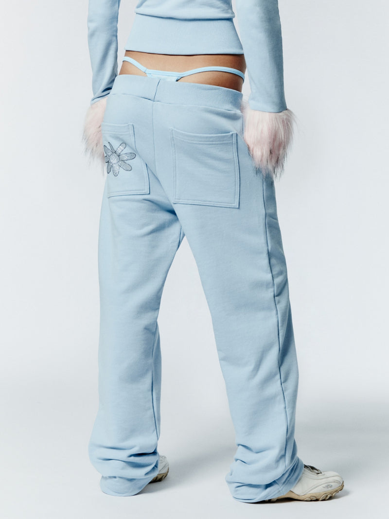 HOT WINTER SWEATPANTS - BABY BLU