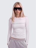 Monella Snatched Long-Sleeve White