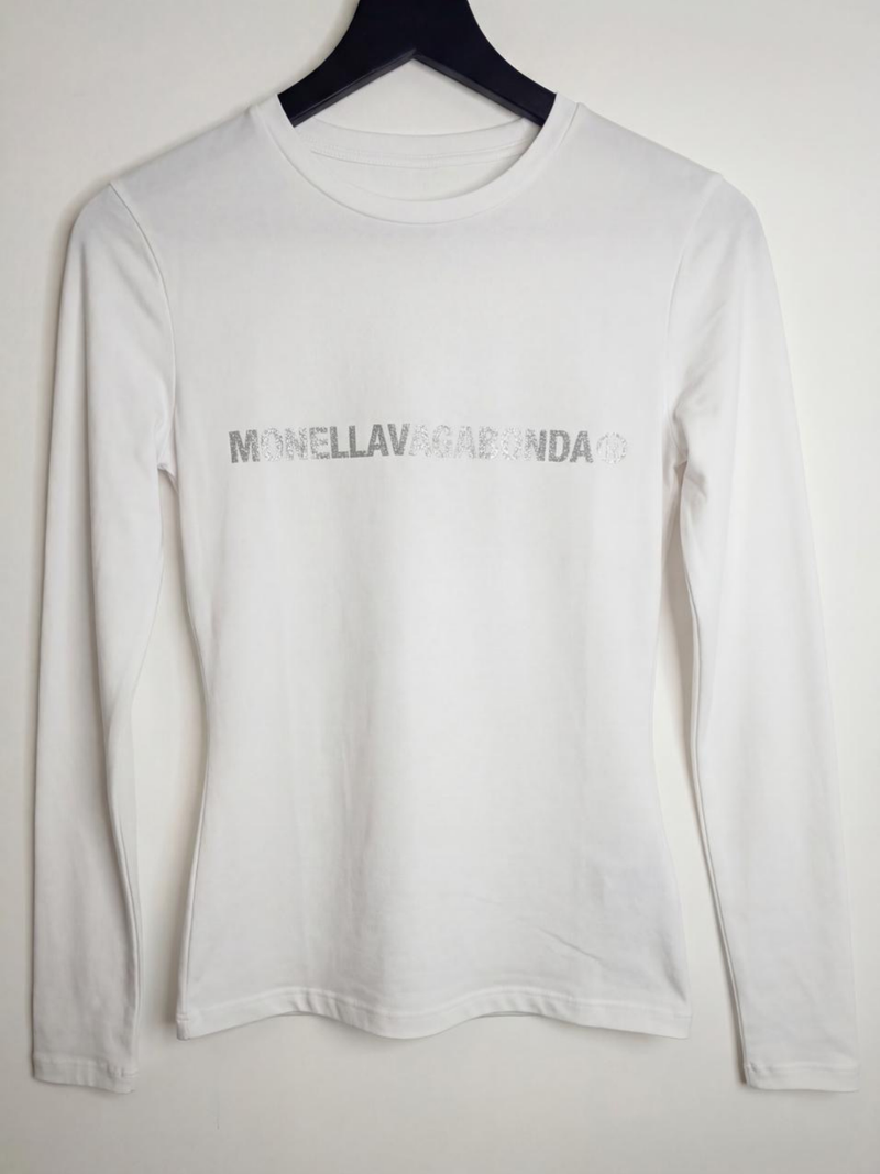 Monella Snatched Long-Sleeve White