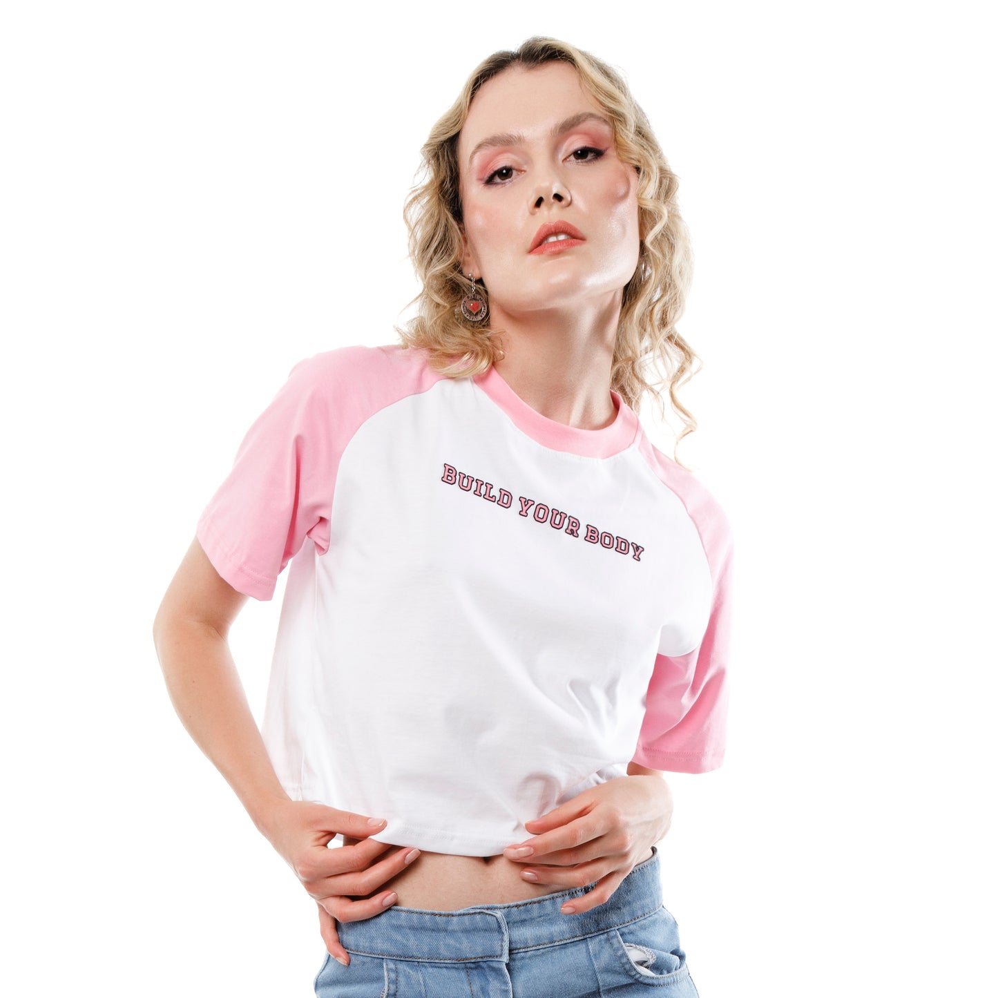 T-shirt Self-made Body - Rosa
