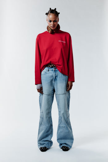 EMOTIONALLY UNAVAILABLE LONGSLEEVE - RED