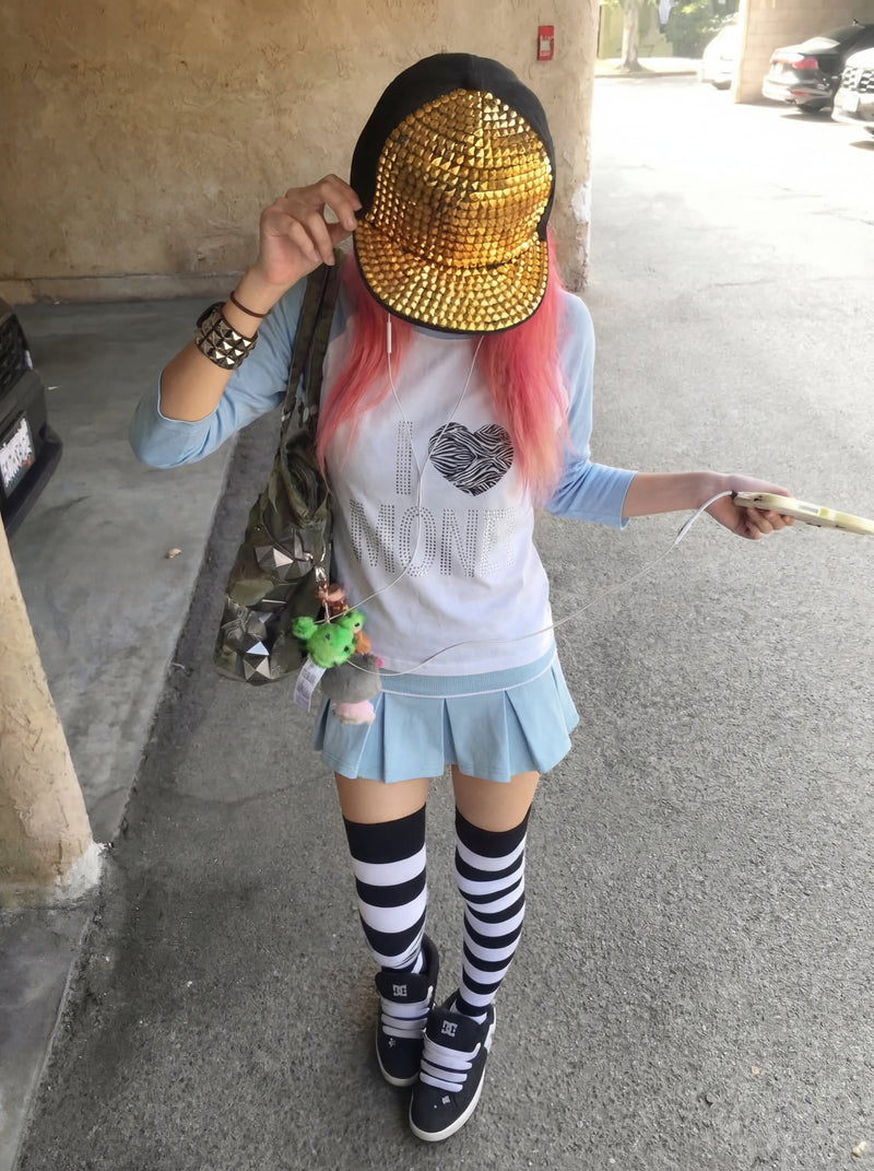 TENNIS SKIRT - BABY BLUE