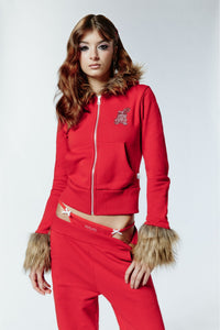 HOT WINTER HOODIE - RED
